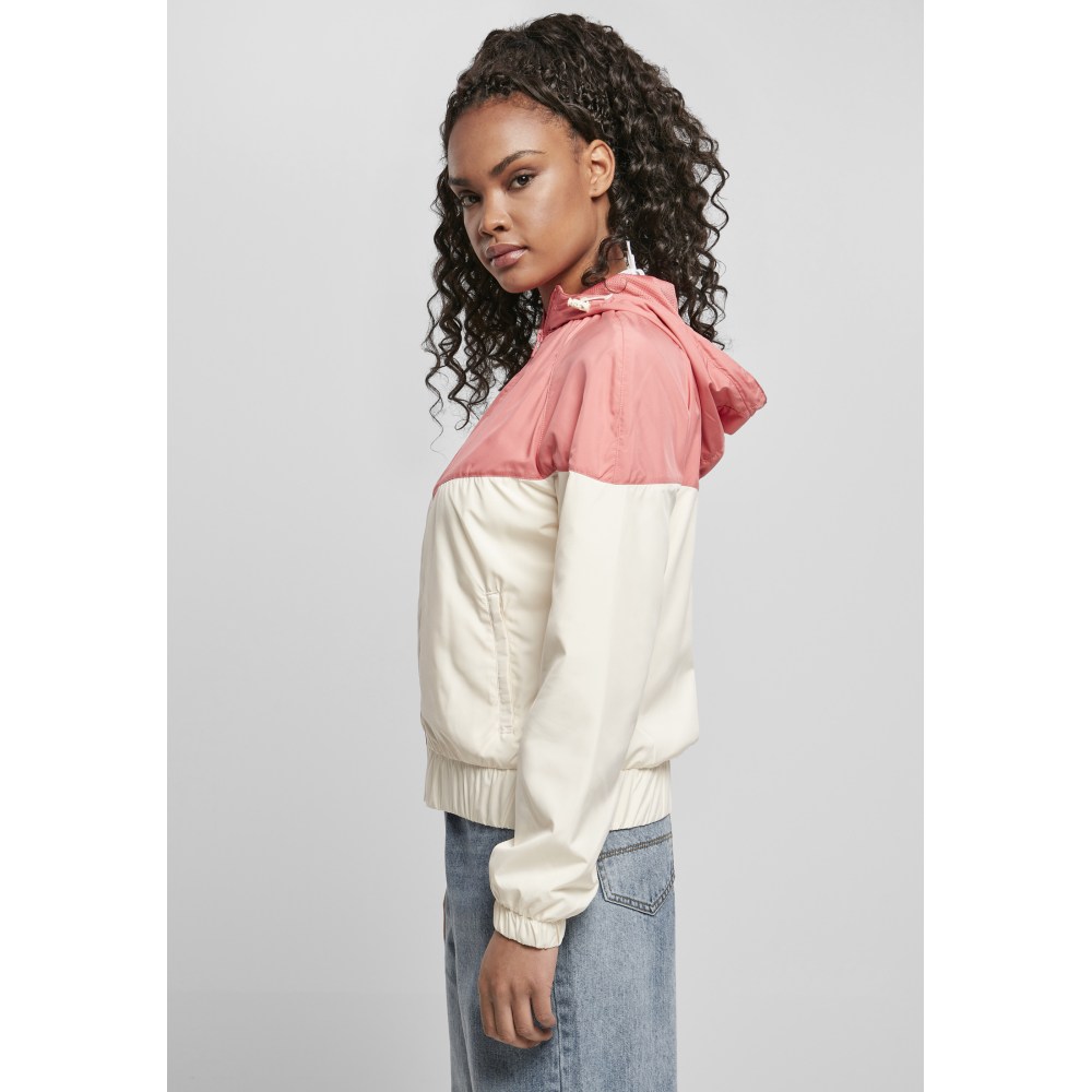 Urban Classics - Arrow Windbreaker jacket - Roze/Beige